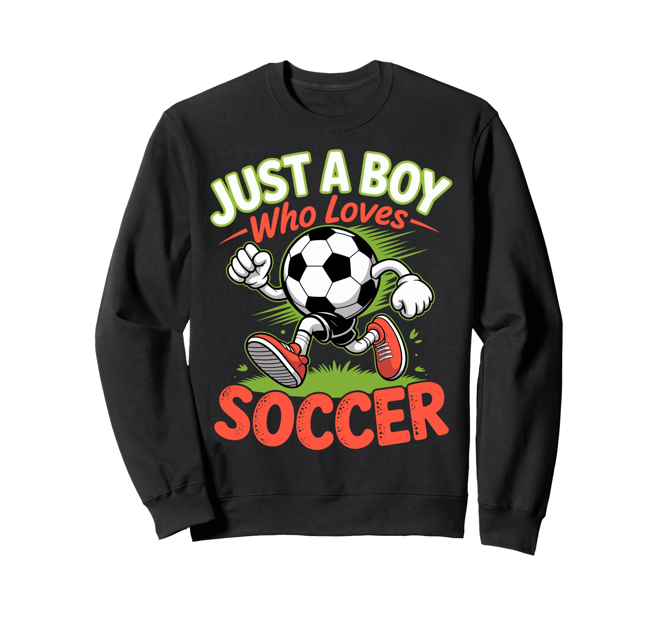 Just Who Loves Soccer Footbal Sweatshirt - Minimalist Print Men Women - T-Shirt, Sweatshirt, Hoodie