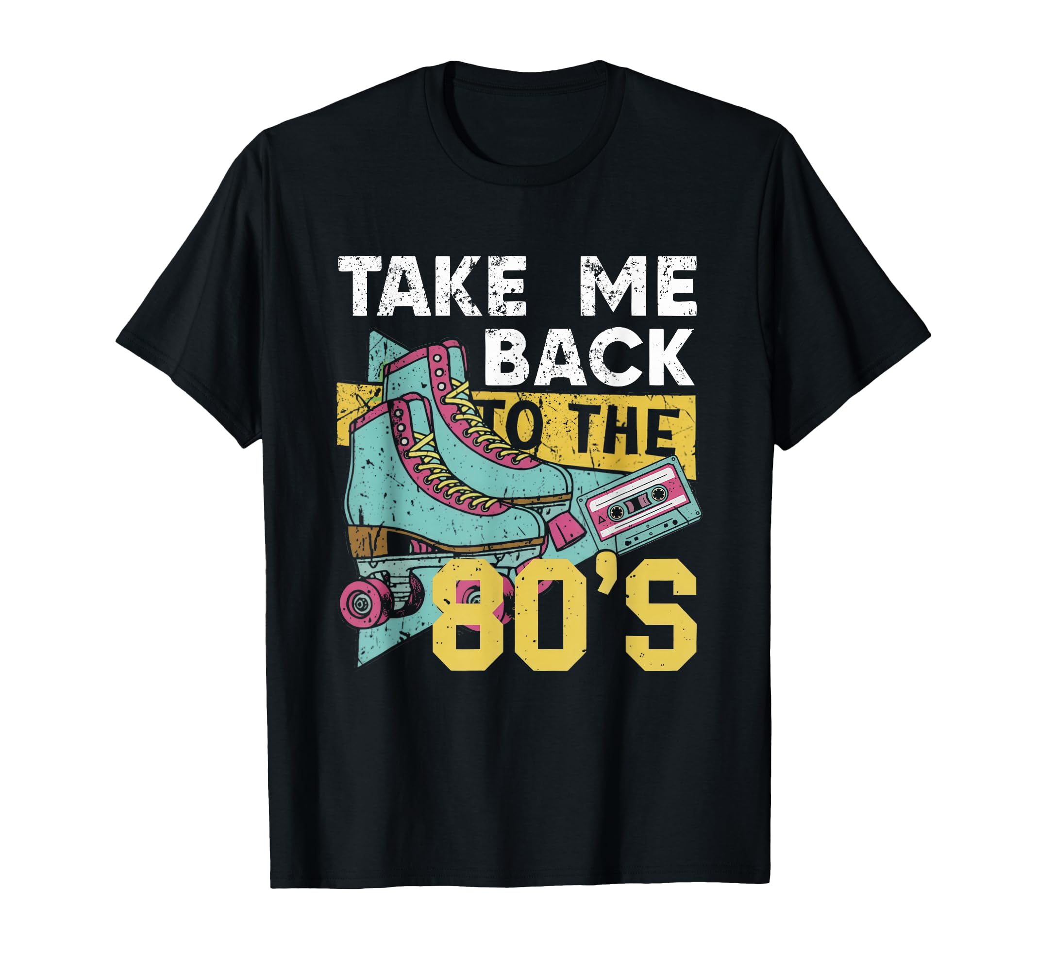 Take Me Back To 80S Skates Cassette T-Shirt - Fun Novelty Design Men Women - T-Shirt, Sweatshirt, Hoodie