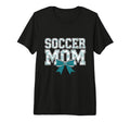 Soccer Mom Coquette Bow Mothers Day Tri T-Shirt - Trendy Graphic Unisex - T-Shirt, Sweatshirt, Hoodie