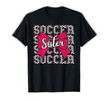 Cheer Soccer Sister Bow Sport T-Shirt - Minimalist Print for Adults - T-Shirt, Sweatshirt, Hoodie