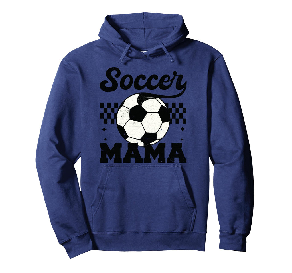 Checkered Soccer Mama Soccer Mom Hoodie - Novelty Apparel for Adults - T-Shirt, Sweatshirt, Hoodie