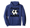 Checkered Soccer Mama Soccer Mom Hoodie - Novelty Apparel for Adults - T-Shirt, Sweatshirt, Hoodie