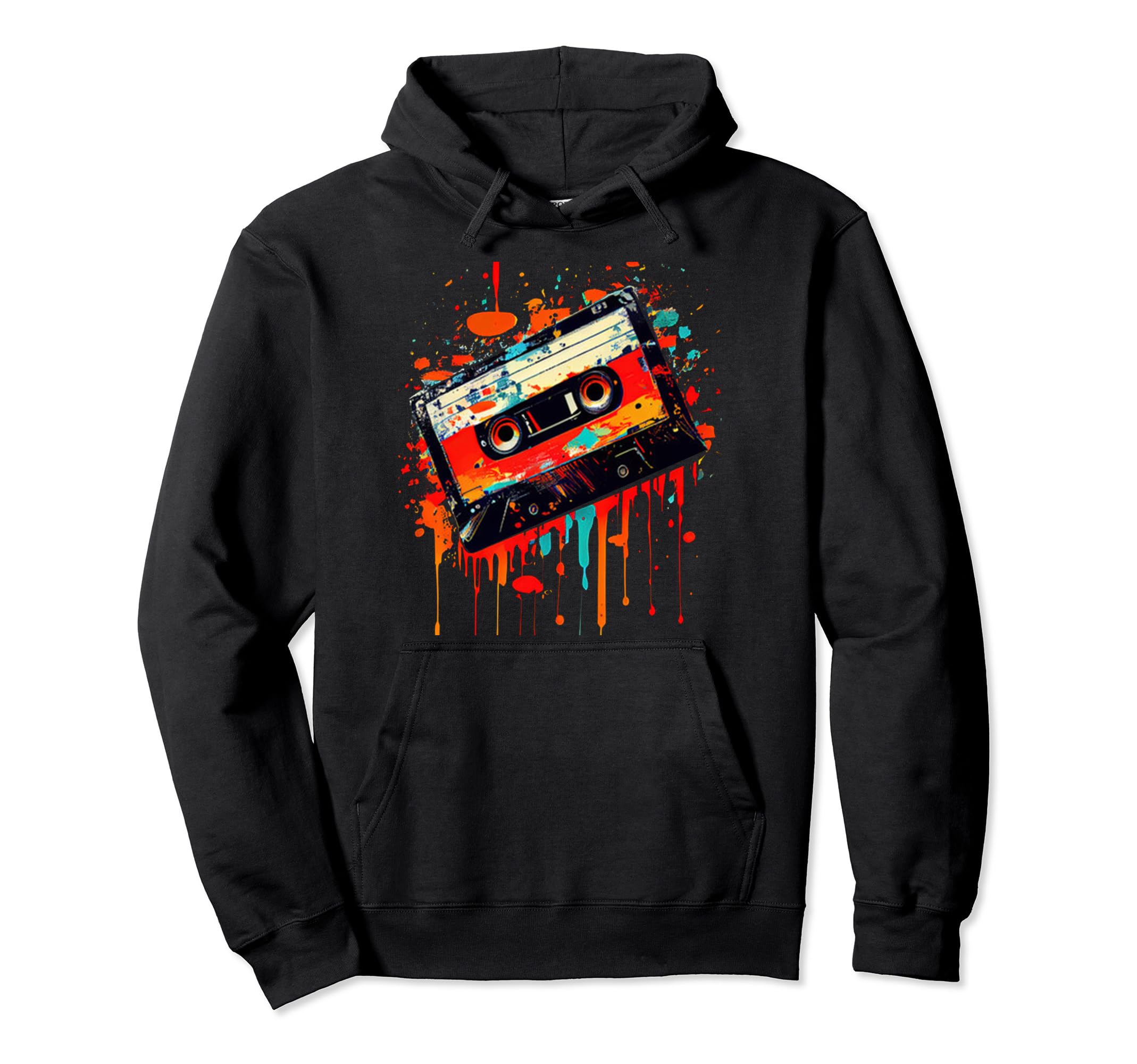 80S Cassette Tape Art 1980S Throwback Hoodie - Graphic Print Men Women - T-Shirt, Sweatshirt, Hoodie