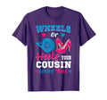 Wheels Or Heels Your Cousin Loves T-Shirt - Aesthetic Graphic for Adults - T-Shirt, Sweatshirt, Hoodie