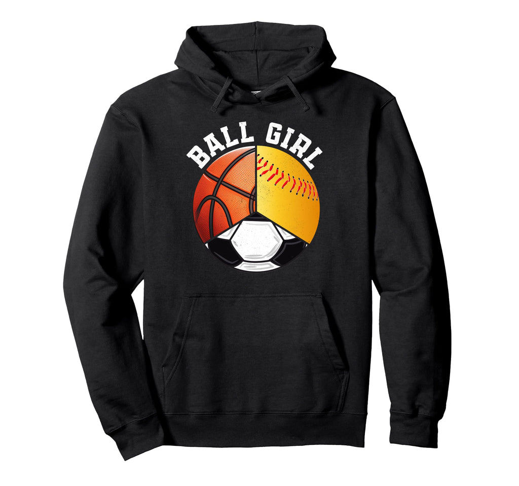 Ball Funny Softball Soccer Hoodie - Fun Novelty Design for Adults - T-Shirt, Sweatshirt, Hoodie
