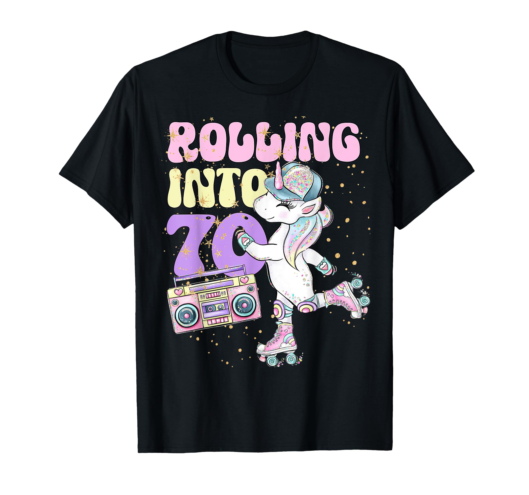 70Th Birthday Roller Skate Party T-Shirt - Streetwear Style for Adults - T-Shirt, Sweatshirt, Hoodie