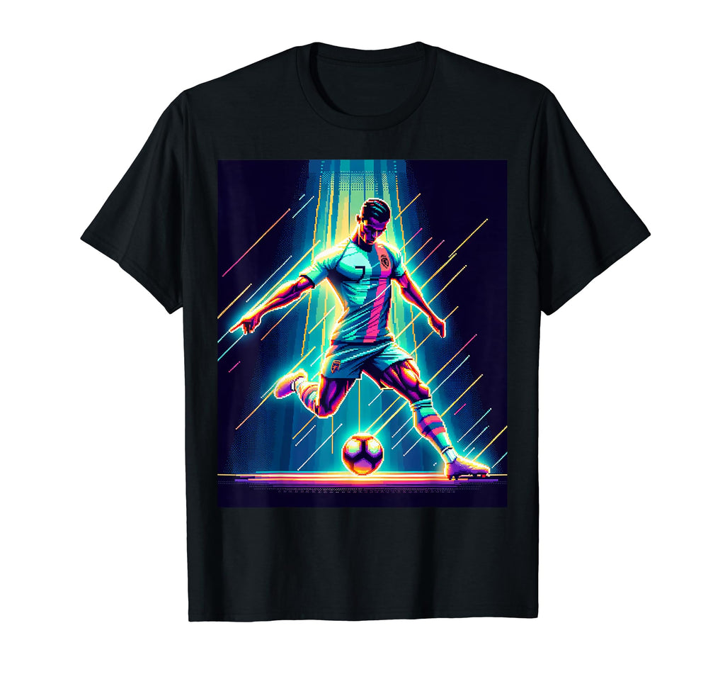 Football Star Gaming Arcade Soccer T-Shirt - Custom Art Print Men Women - T-Shirt, Sweatshirt, Hoodie