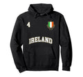 Ireland Number 4 Soccer Team Sports Hoodie - Trendy Graphic for Adults - T-Shirt, Sweatshirt, Hoodie