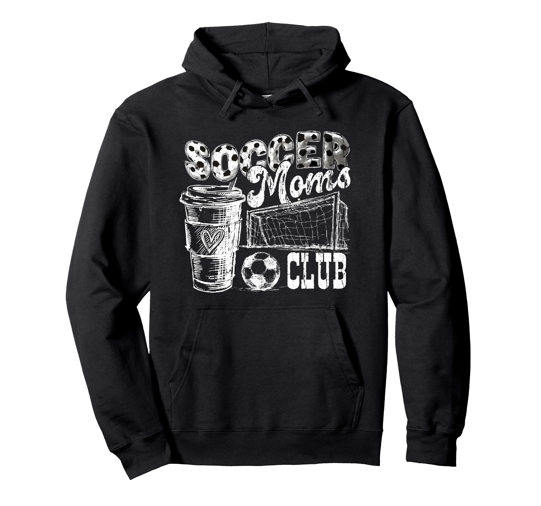 Soccer Moms Club Livin That Soccer Mom Hoodie - Trendy Graphic Men Women - T-Shirt, Sweatshirt, Hoodie