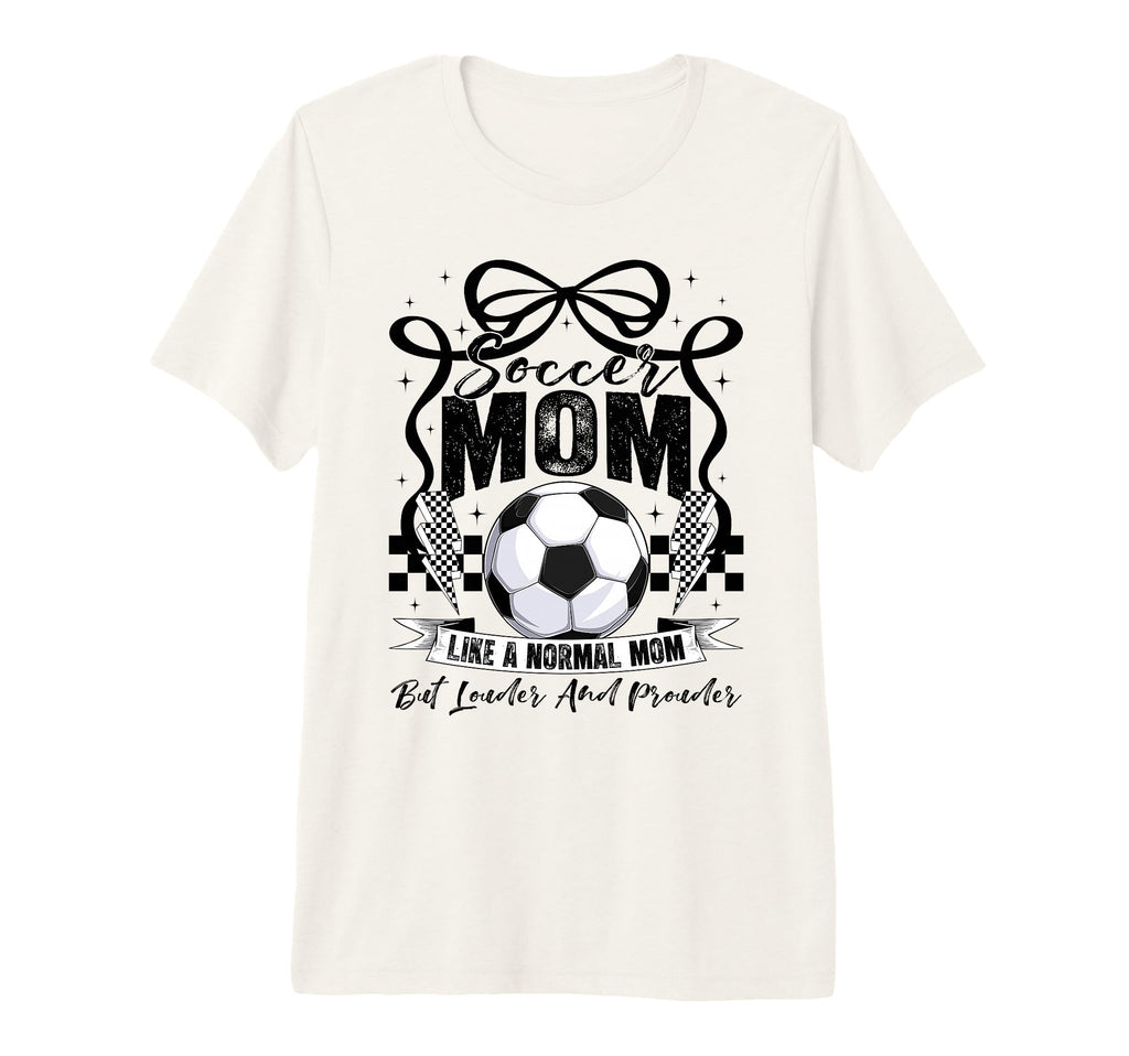 Soccer Mama Mom Soccer Lovers Fans Happy T-Shirt - Custom Art Print Unisex - T-Shirt, Sweatshirt, Hoodie