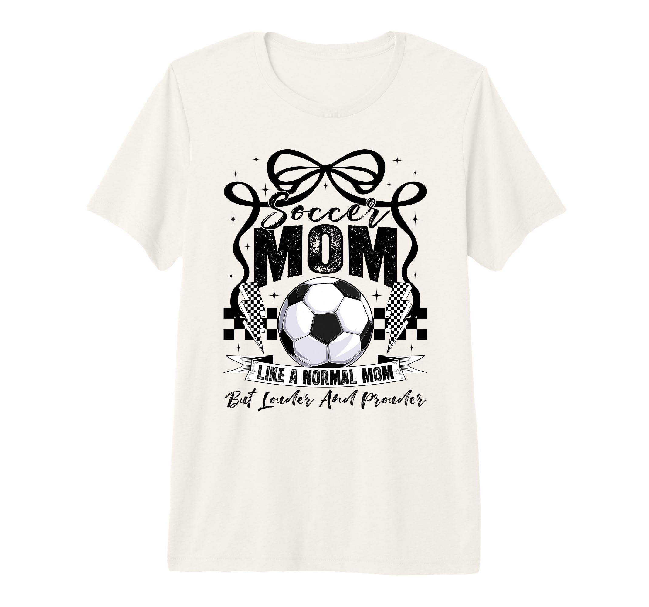 Soccer Mama Mom Soccer Lovers Fans Happy T-Shirt - Custom Art Print Unisex - T-Shirt, Sweatshirt, Hoodie