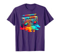 Dripping Paint Boombox Old School T-Shirt - Aesthetic Graphic for Adults - T-Shirt, Sweatshirt, Hoodie