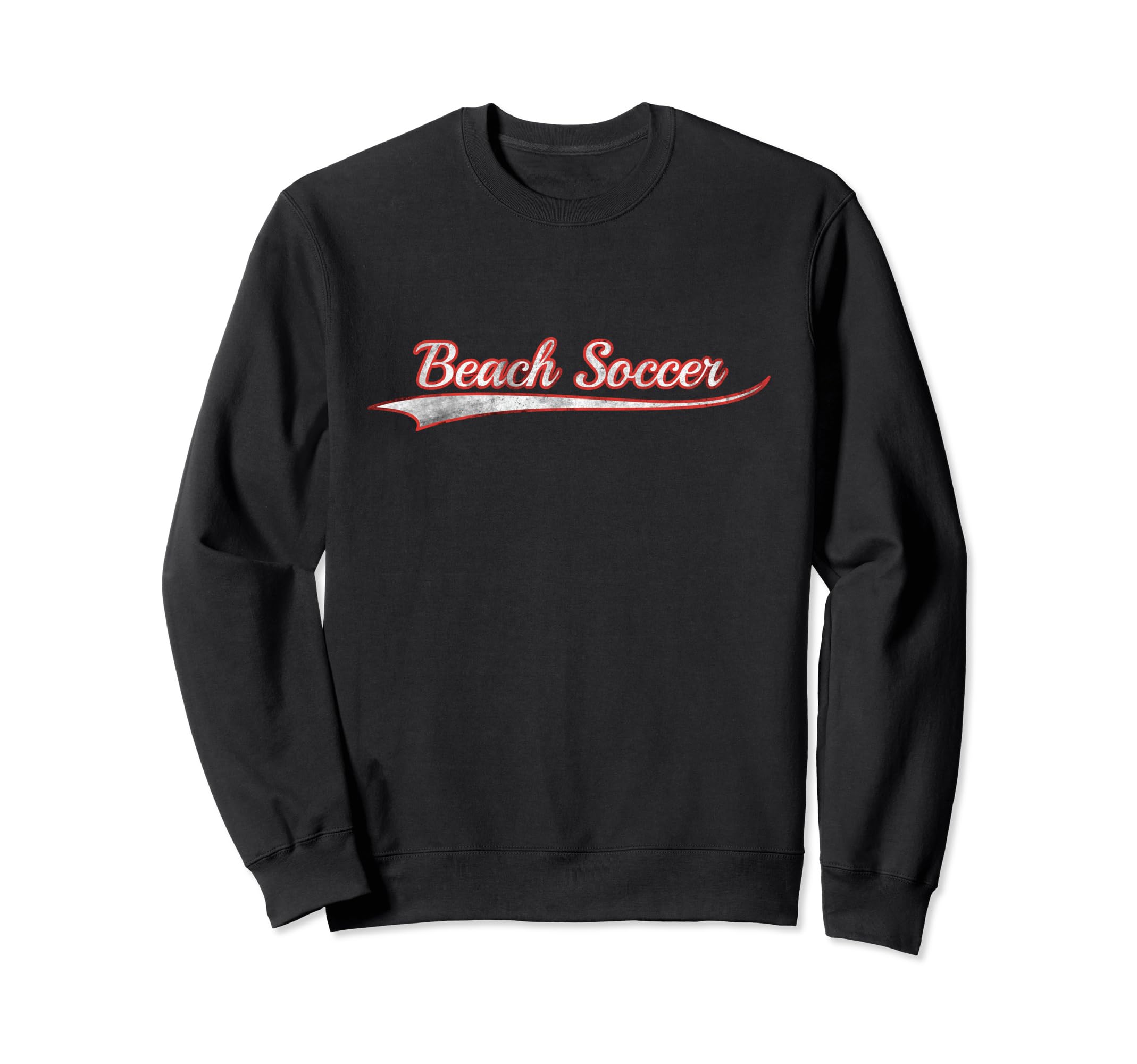 Beach Soccer Varsity Distressed Sweatshirt - Fun Novelty Design for Adults - T-Shirt, Sweatshirt, Hoodie
