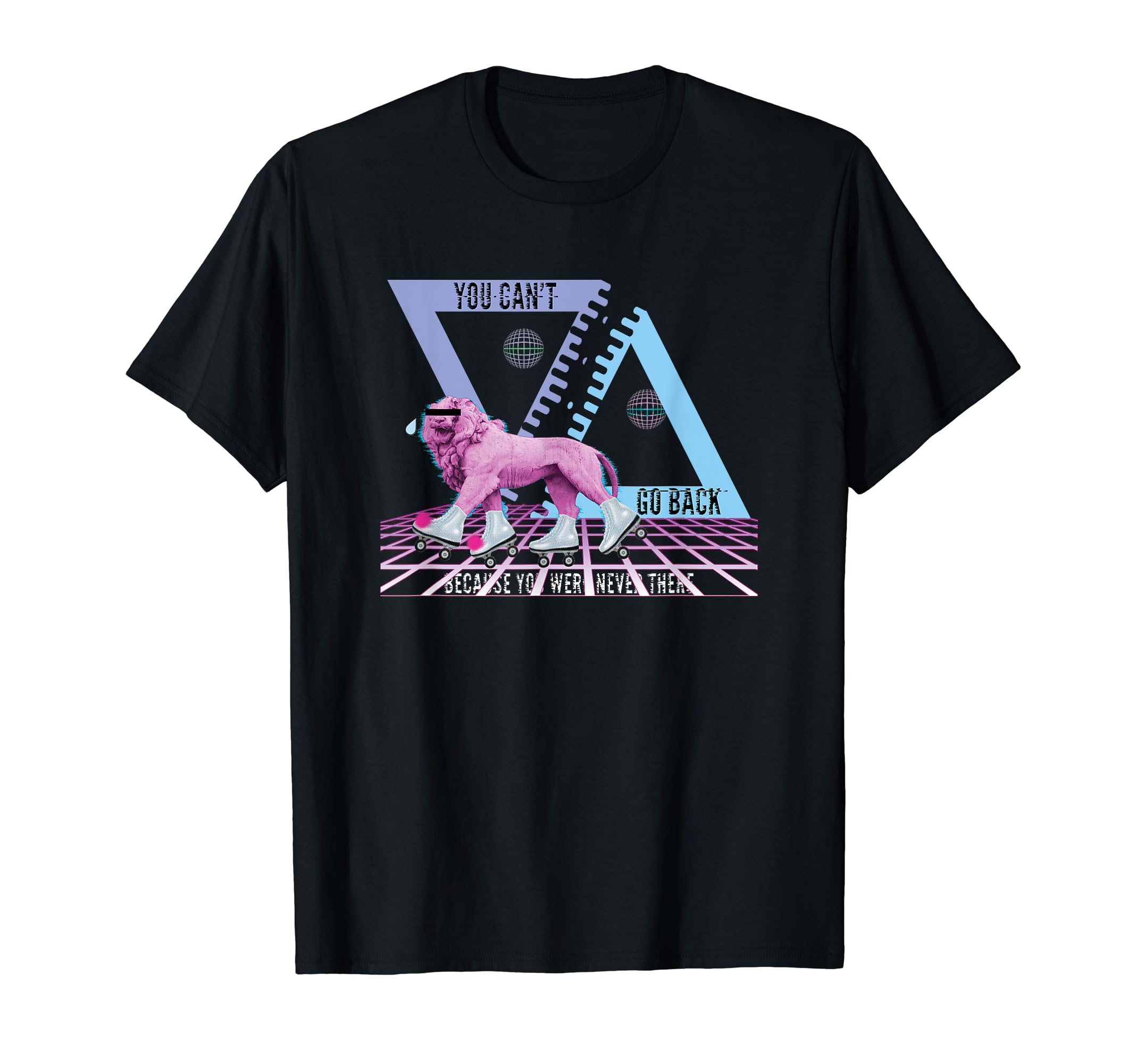Vaporwave Shirts Lion Roller Skates T-Shirt - Novelty Apparel for Adults - T-Shirt, Sweatshirt, Hoodie
