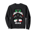 Iran Flag Iranian Hairbun Football Sweatshirt - Novelty Apparel Unisex - T-Shirt, Sweatshirt, Hoodie