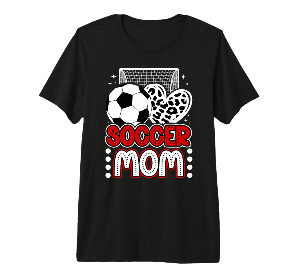 Soccer Mom Soccer Player Mother Heart T-Shirt - Custom Art Print Men Women - T-Shirt, Sweatshirt, Hoodie