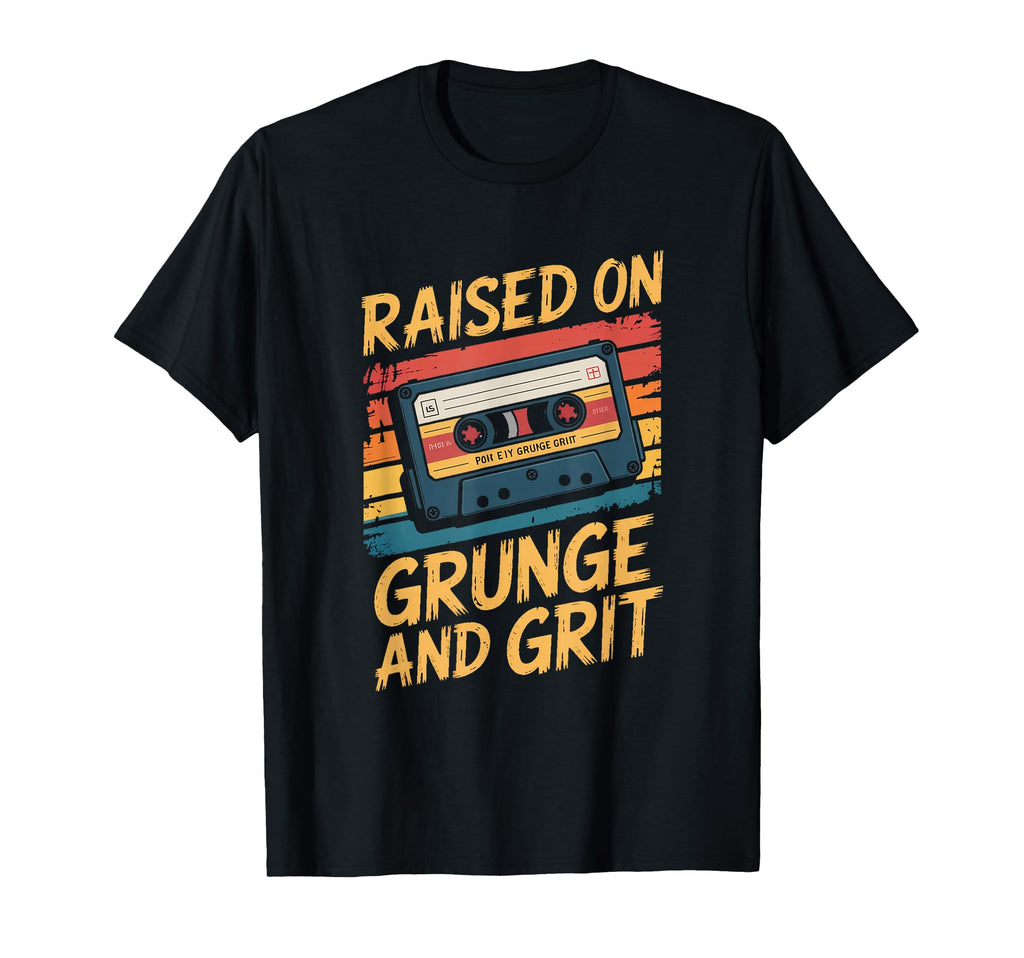 Grunge 90S Cassette Raised Grunge And T-Shirt - Custom Art Print Men Women - T-Shirt, Sweatshirt, Hoodie