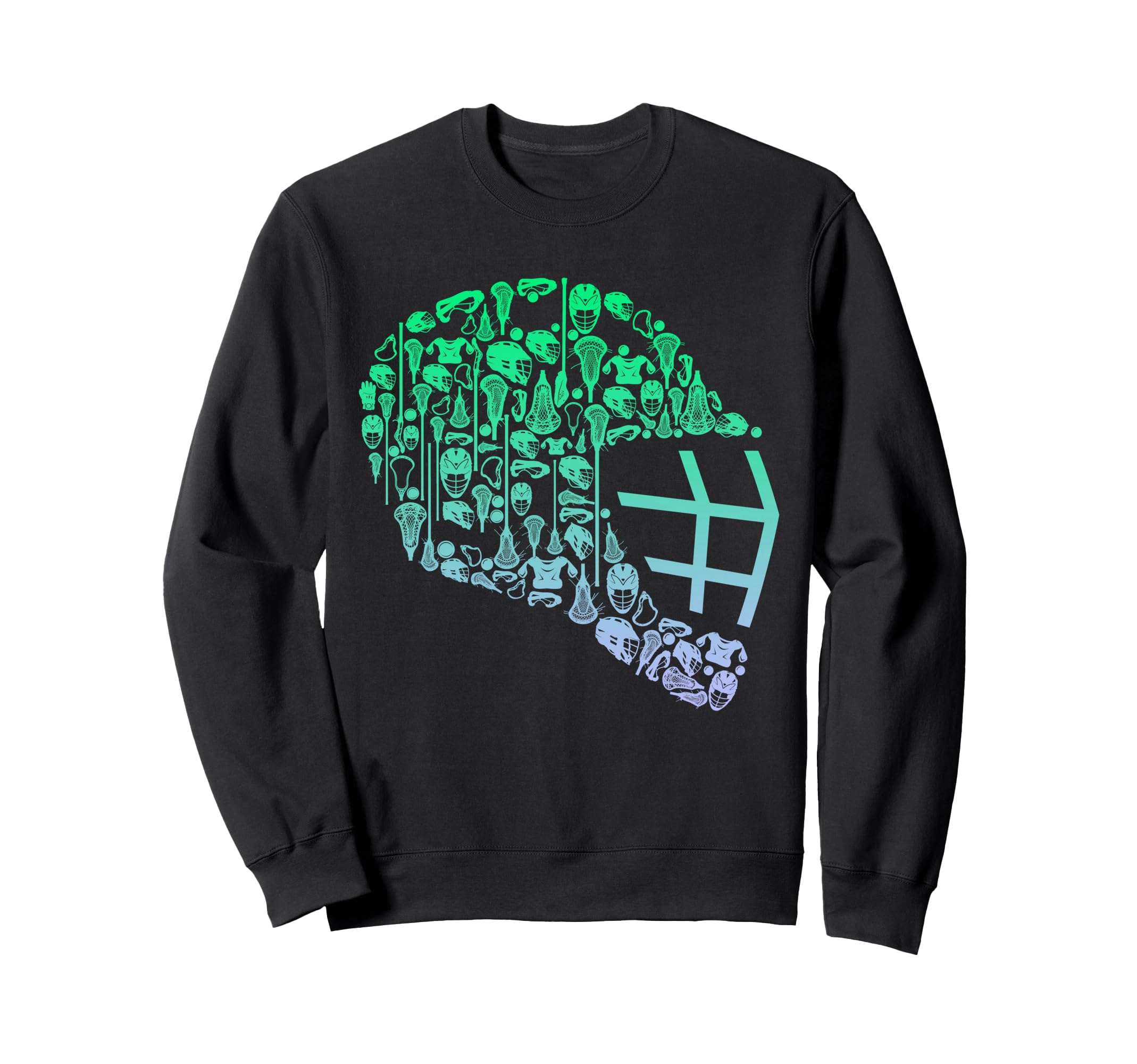 Lacrosse Helmet Lacrosse Goalkeeper Sweatshirt - Trendy Graphic for Adults - T-Shirt, Sweatshirt, Hoodie