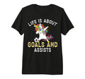 Funny Soccer Life Is About Goals And T-Shirt - Trendy Graphic Unisex - T-Shirt, Sweatshirt, Hoodie
