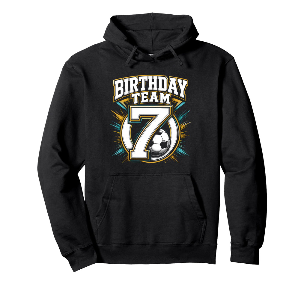 Birthday Team 7Th Birthday Soccer Squad Hoodie - Unique Graphic Unisex - T-Shirt, Sweatshirt, Hoodie