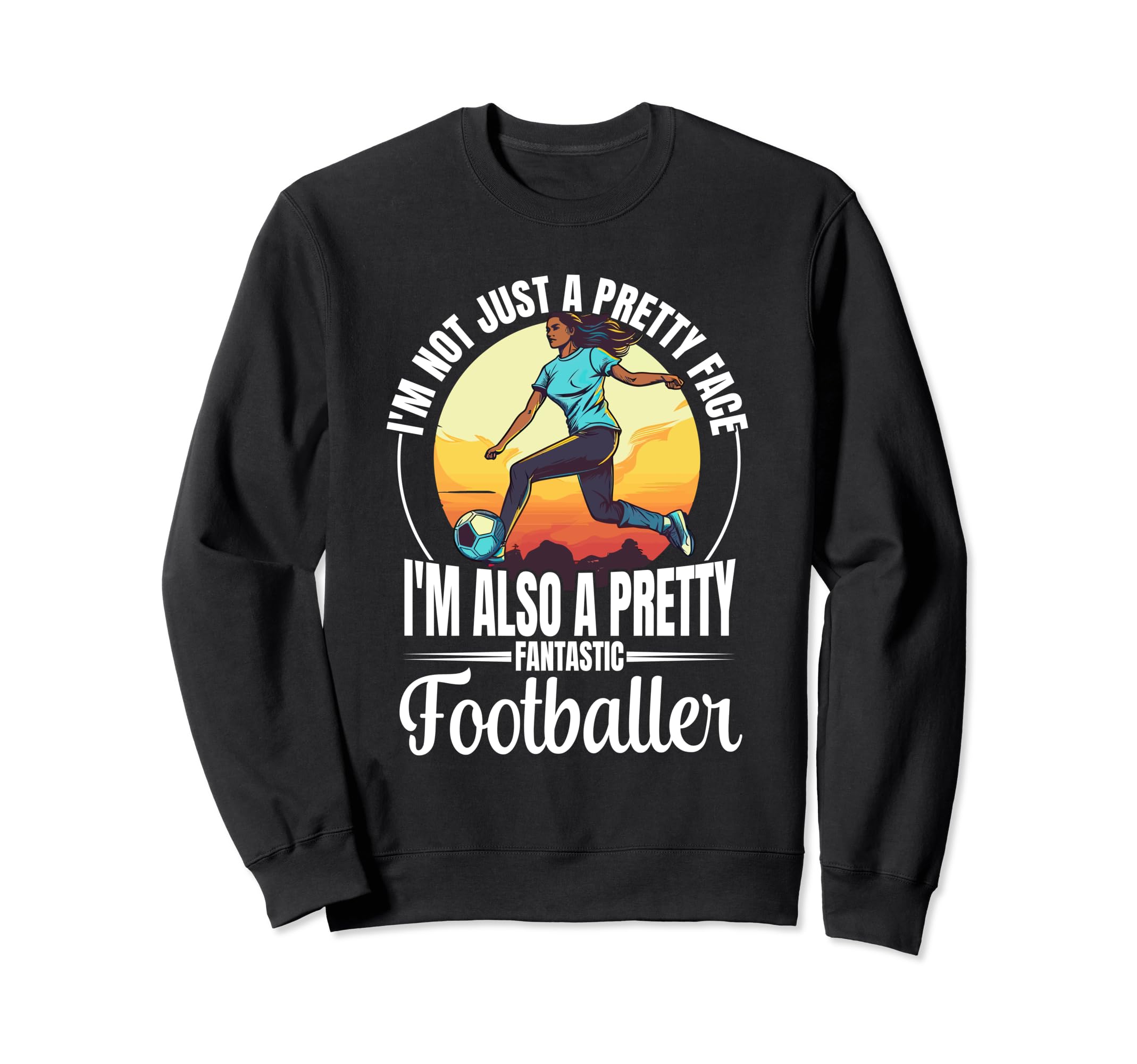 Football Game Lovers Footballer Sweatshirt - Graphic Print for Adults - T-Shirt, Sweatshirt, Hoodie