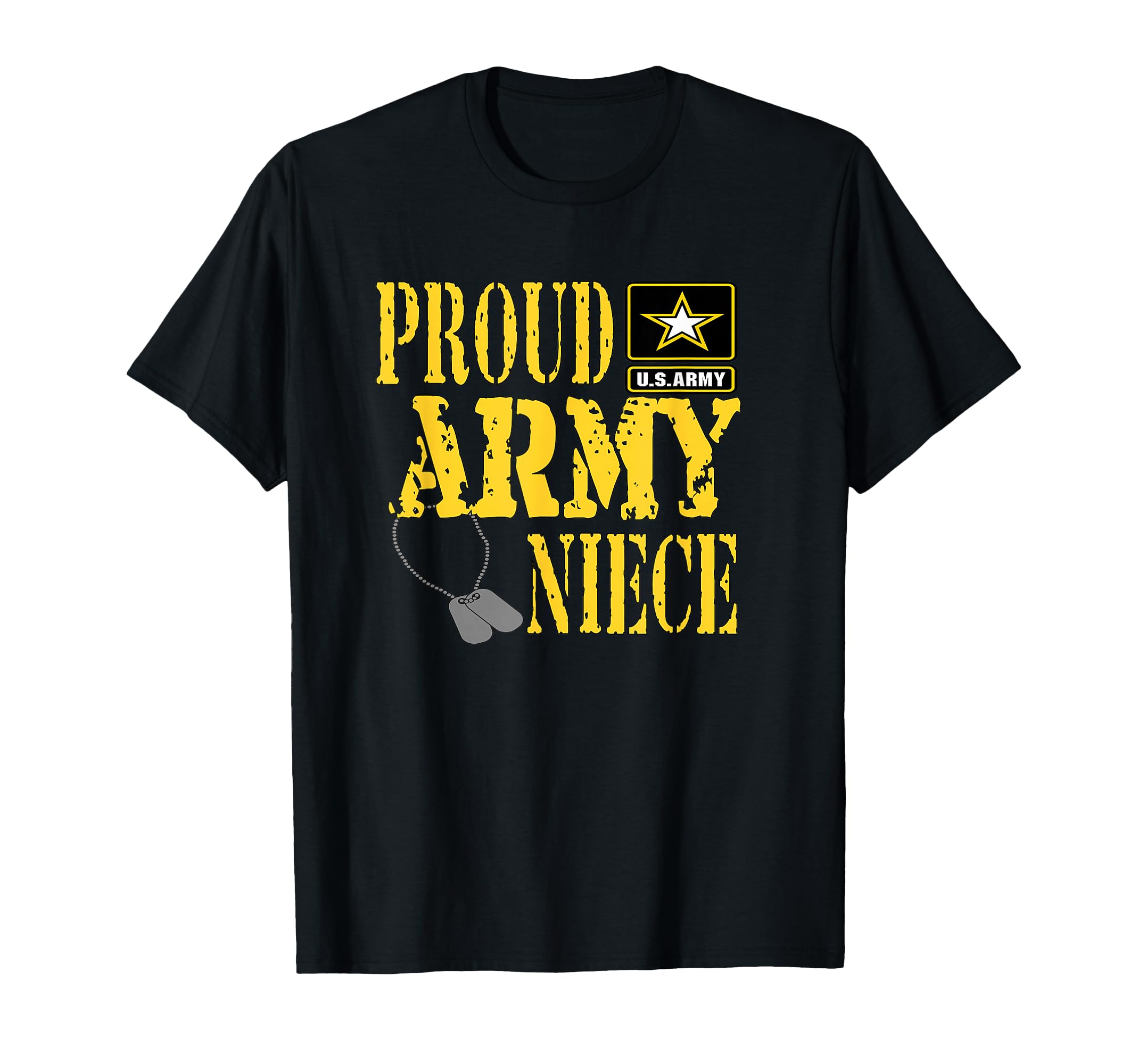 Proud Army Niece Military Pride T-Shirt - Casual Everyday Wear Unisex - T-Shirt, Sweatshirt, Hoodie