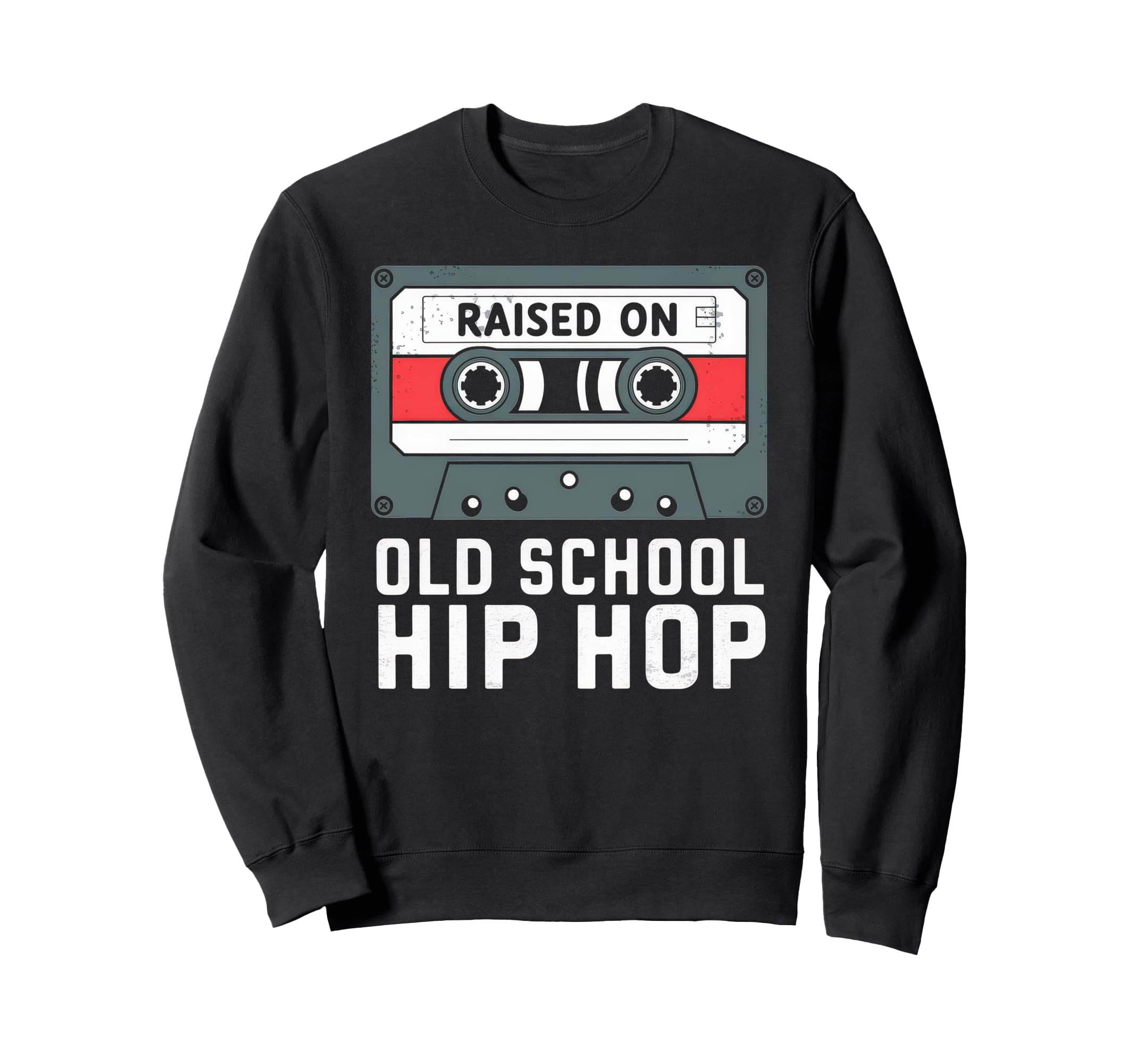 Raised Old School Hip Hop Sweatshirt - Custom Art Print for Adults - T-Shirt, Sweatshirt, Hoodie