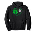 Funny Soccer Lover Shamrock Clover Hoodie - Aesthetic Graphic Men Women - T-Shirt, Sweatshirt, Hoodie