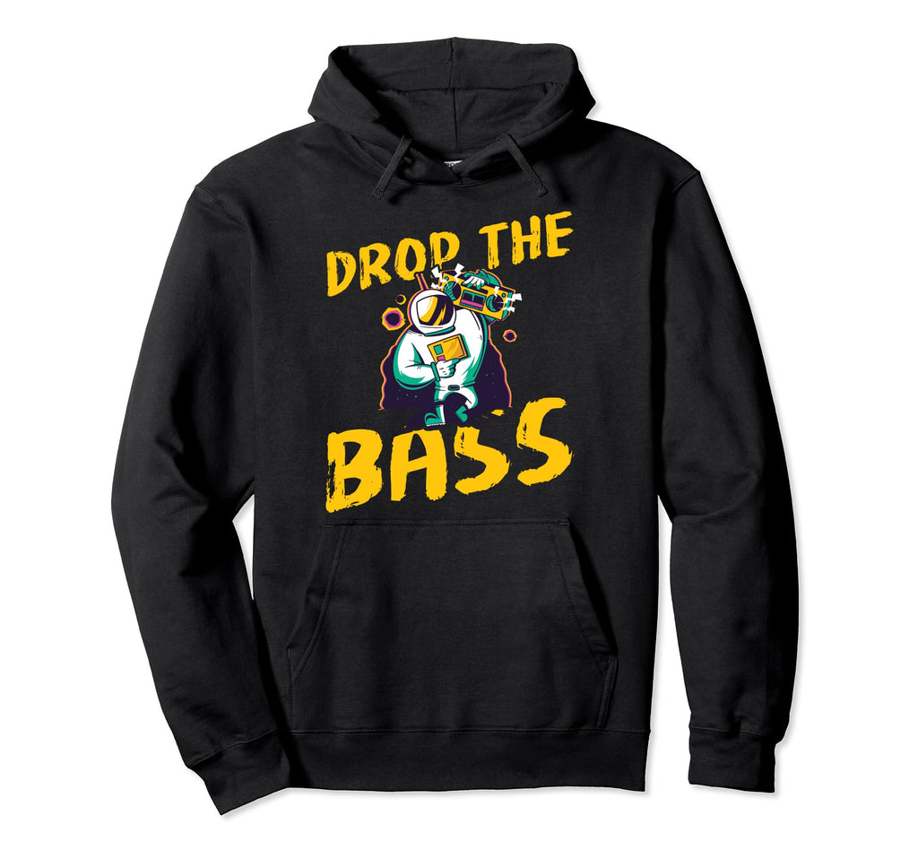 Boombox 80S Hip Hop Cassette Drop Bass Hoodie - Graphic Print for Adults - T-Shirt, Sweatshirt, Hoodie