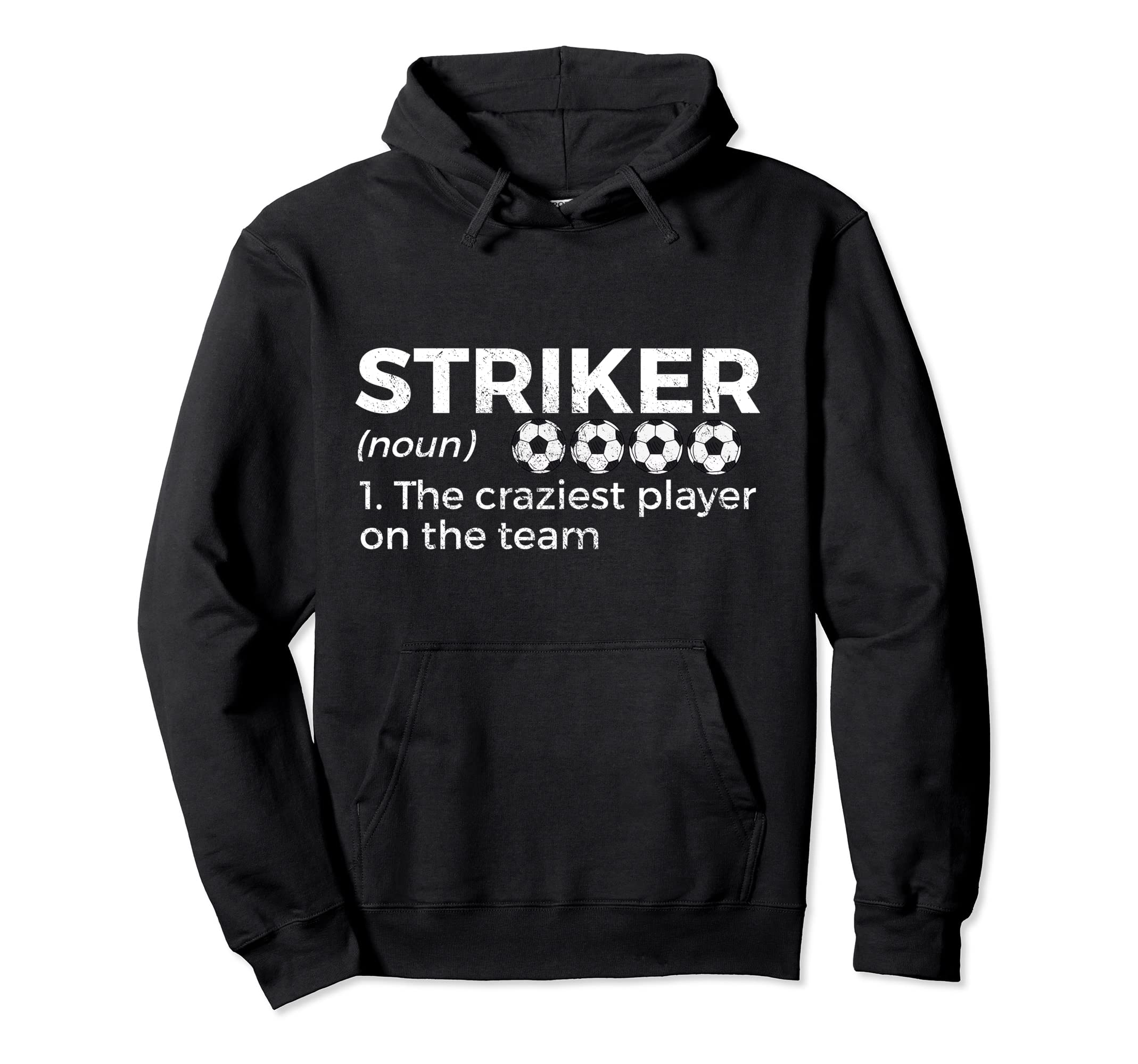 Funny Soccer Striker Definition Hoodie - Aesthetic Graphic Men Women - T-Shirt, Sweatshirt, Hoodie