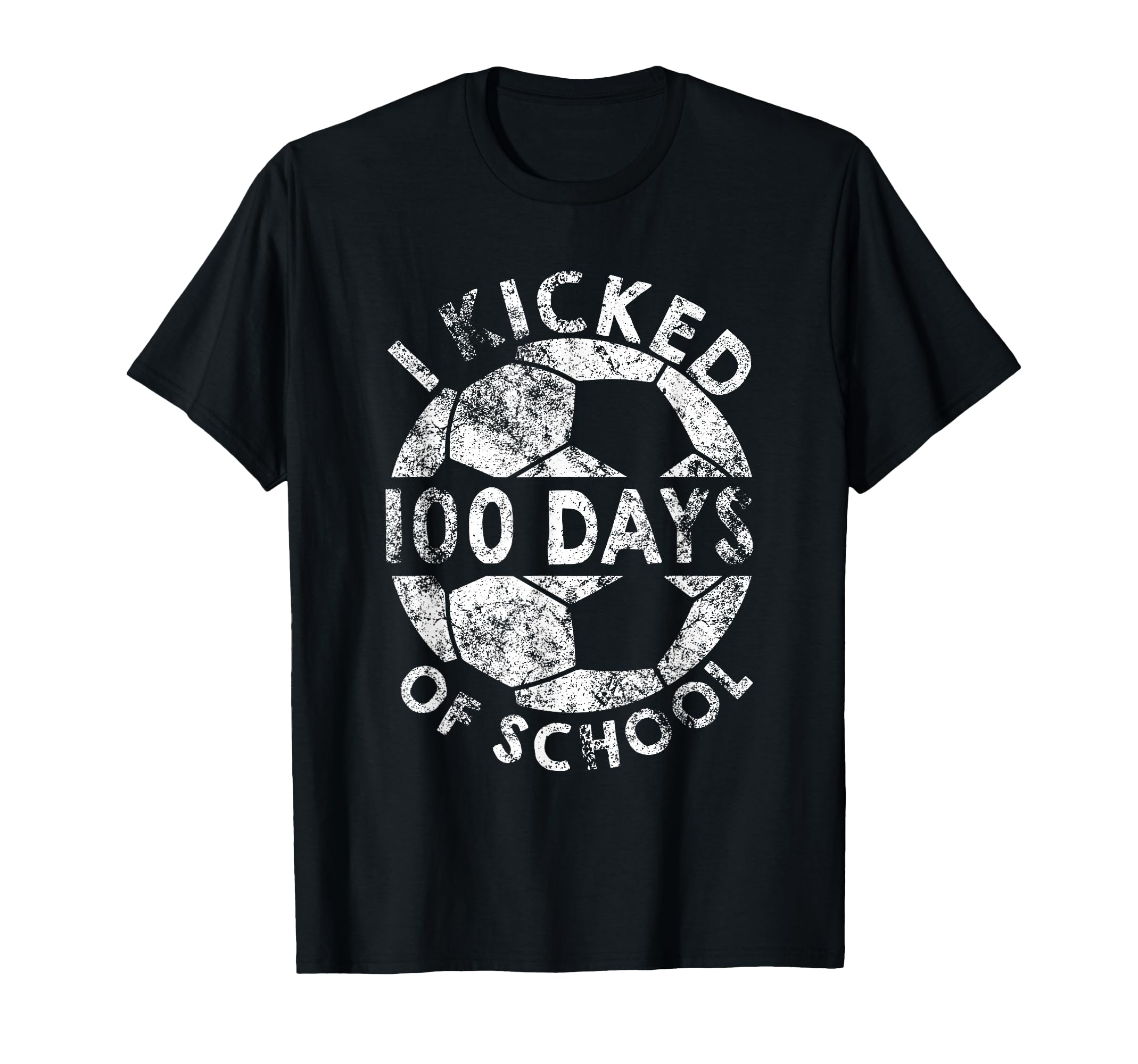 I Kicked 100 Days School Soccer T-Shirt - Custom Art Print for Adults - T-Shirt, Sweatshirt, Hoodie