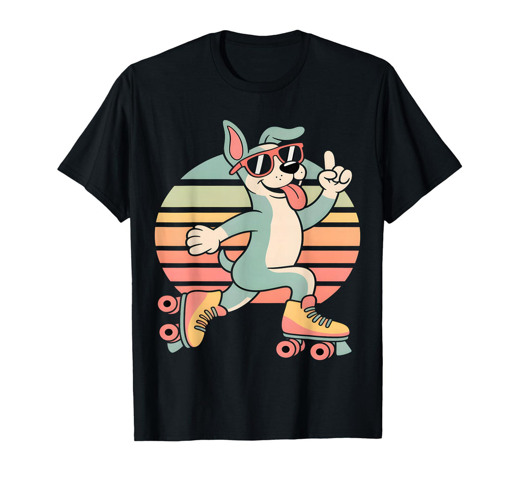 Roller Skating Dog T-Shirt - Novelty Apparel Men Women - T-Shirt, Sweatshirt, Hoodie