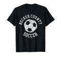 Becker County Soccer Distressed 90S T-Shirt - Unique Graphic for Adults - T-Shirt, Sweatshirt, Hoodie