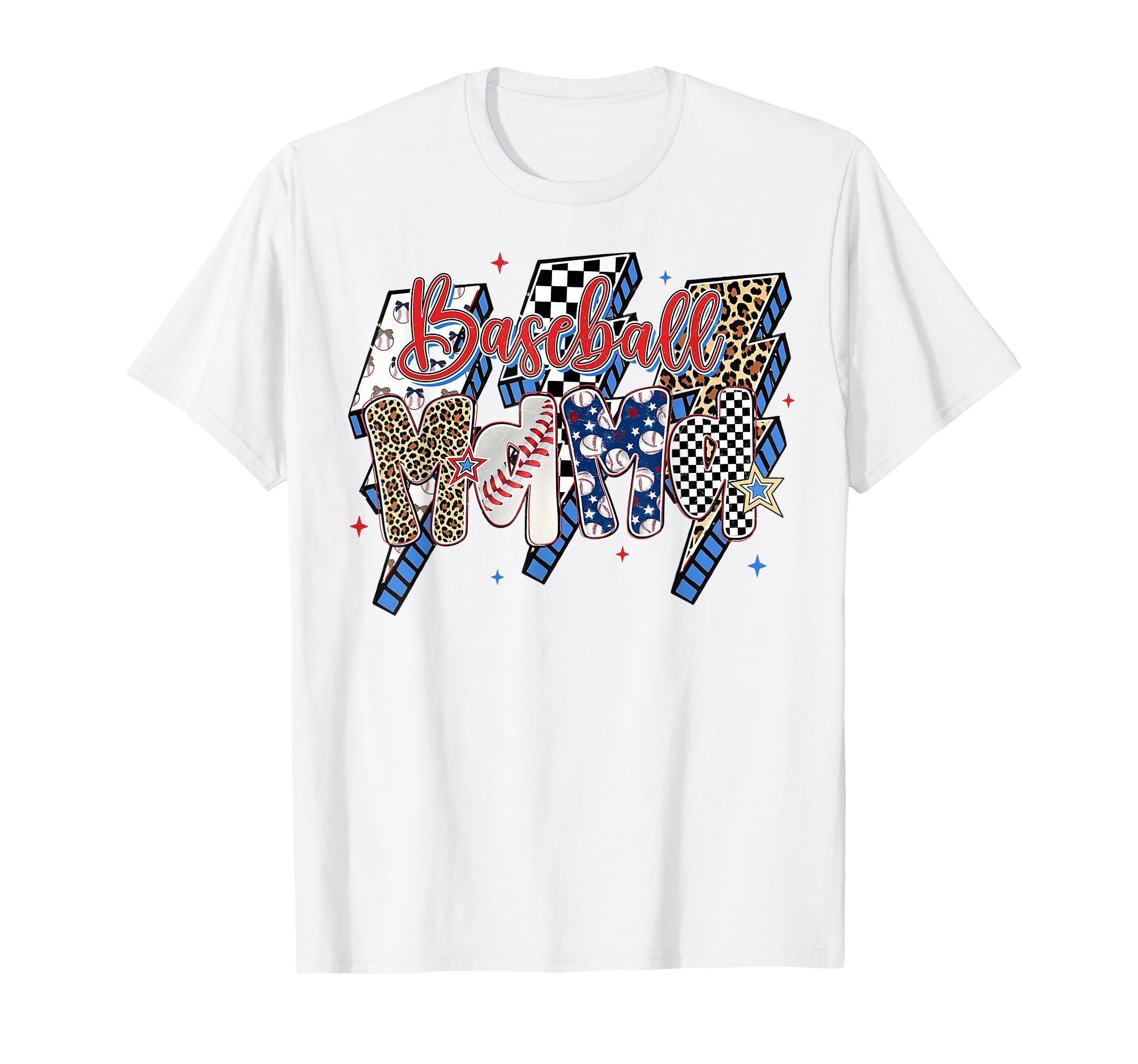 Baseball Mama Game Day Sports Moms T-Shirt - Novelty Apparel for Adults - T-Shirt, Sweatshirt, Hoodie
