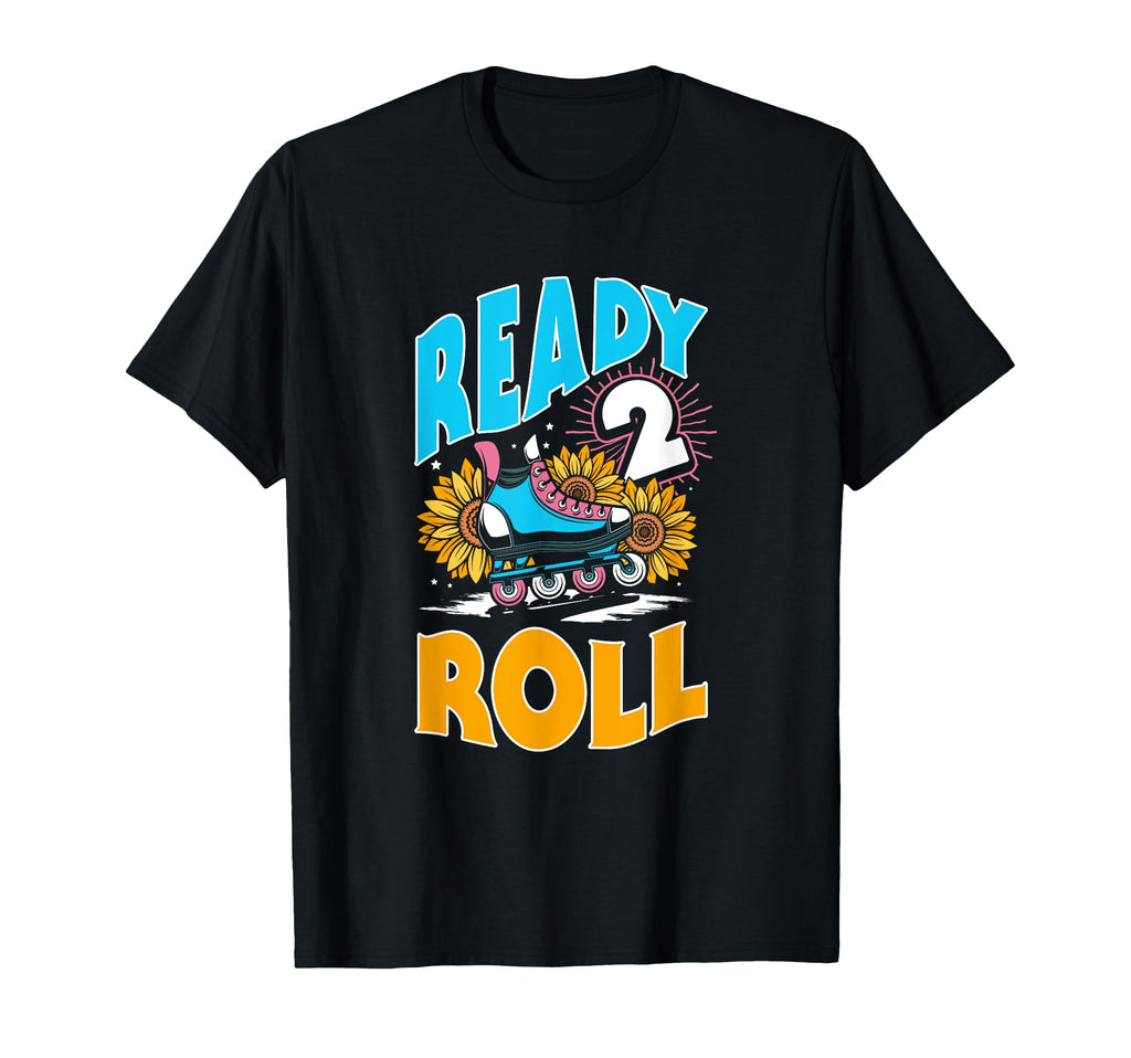 Ready 2 Roll Sunflower Skates T-Shirt - Aesthetic Graphic for Adults - T-Shirt, Sweatshirt, Hoodie