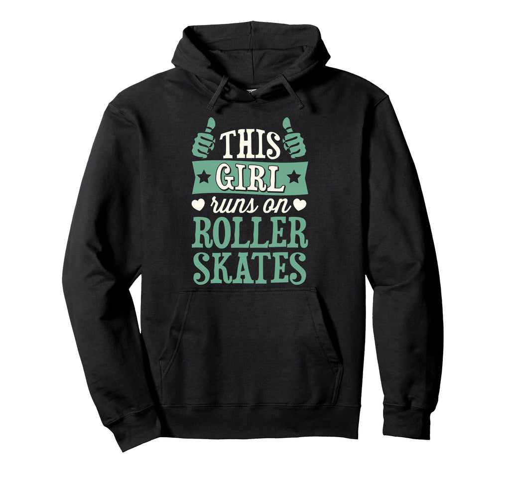 This Runs Roller Skates Hoodie - Aesthetic Graphic for Adults - T-Shirt, Sweatshirt, Hoodie