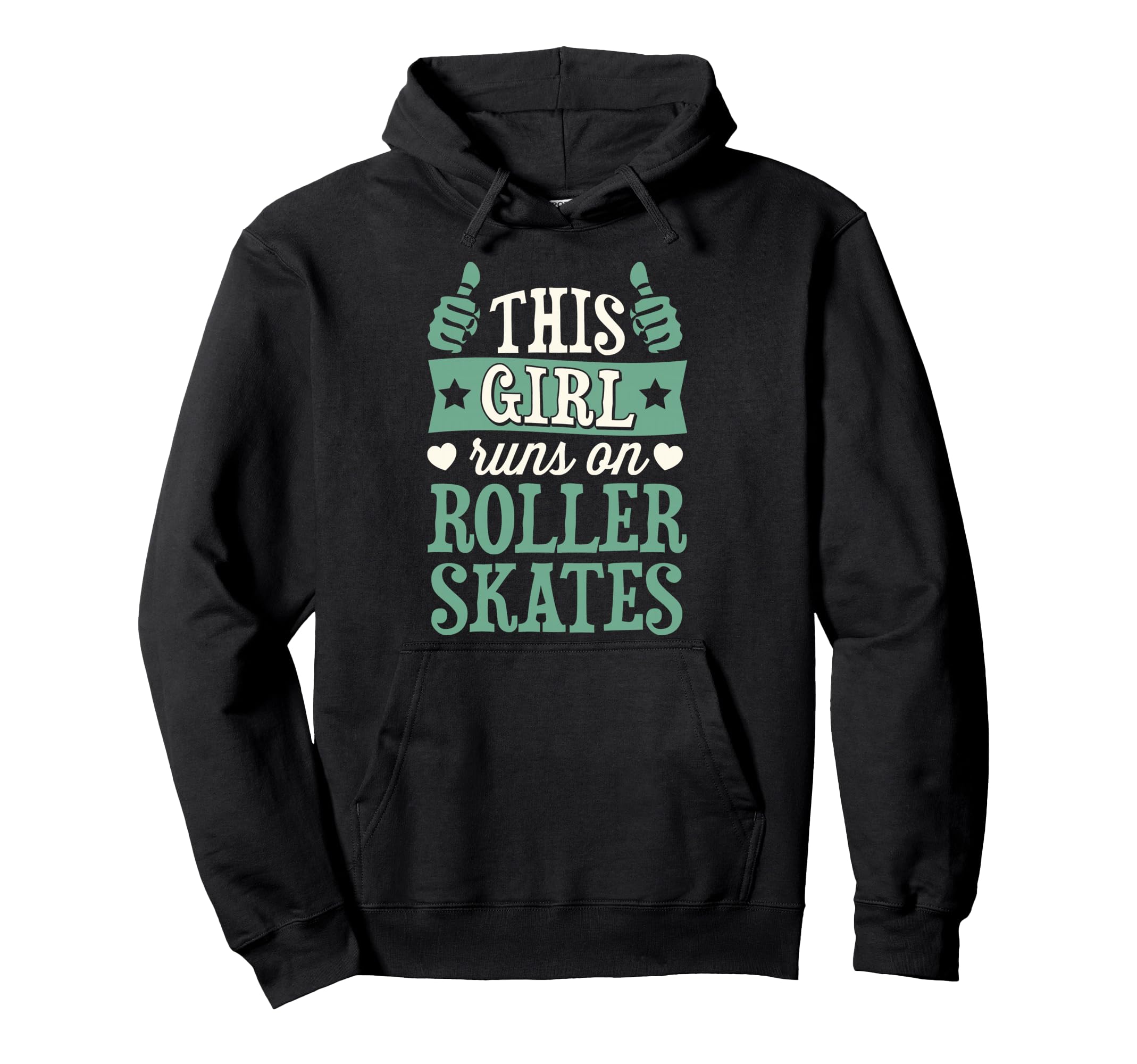 This Runs Roller Skates Hoodie - Aesthetic Graphic for Adults - T-Shirt, Sweatshirt, Hoodie