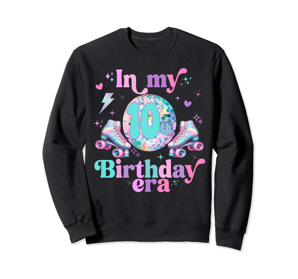 Roller Skates Birthday Disco Ball T-Shirt - Fun Novelty Design Men Women - T-Shirt, Sweatshirt, Hoodie