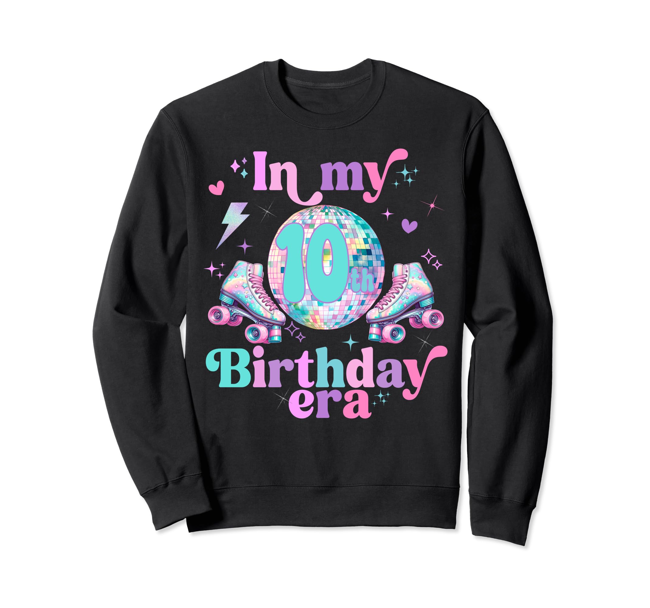Roller Skates Birthday Disco Ball T-Shirt - Fun Novelty Design Men Women - T-Shirt, Sweatshirt, Hoodie