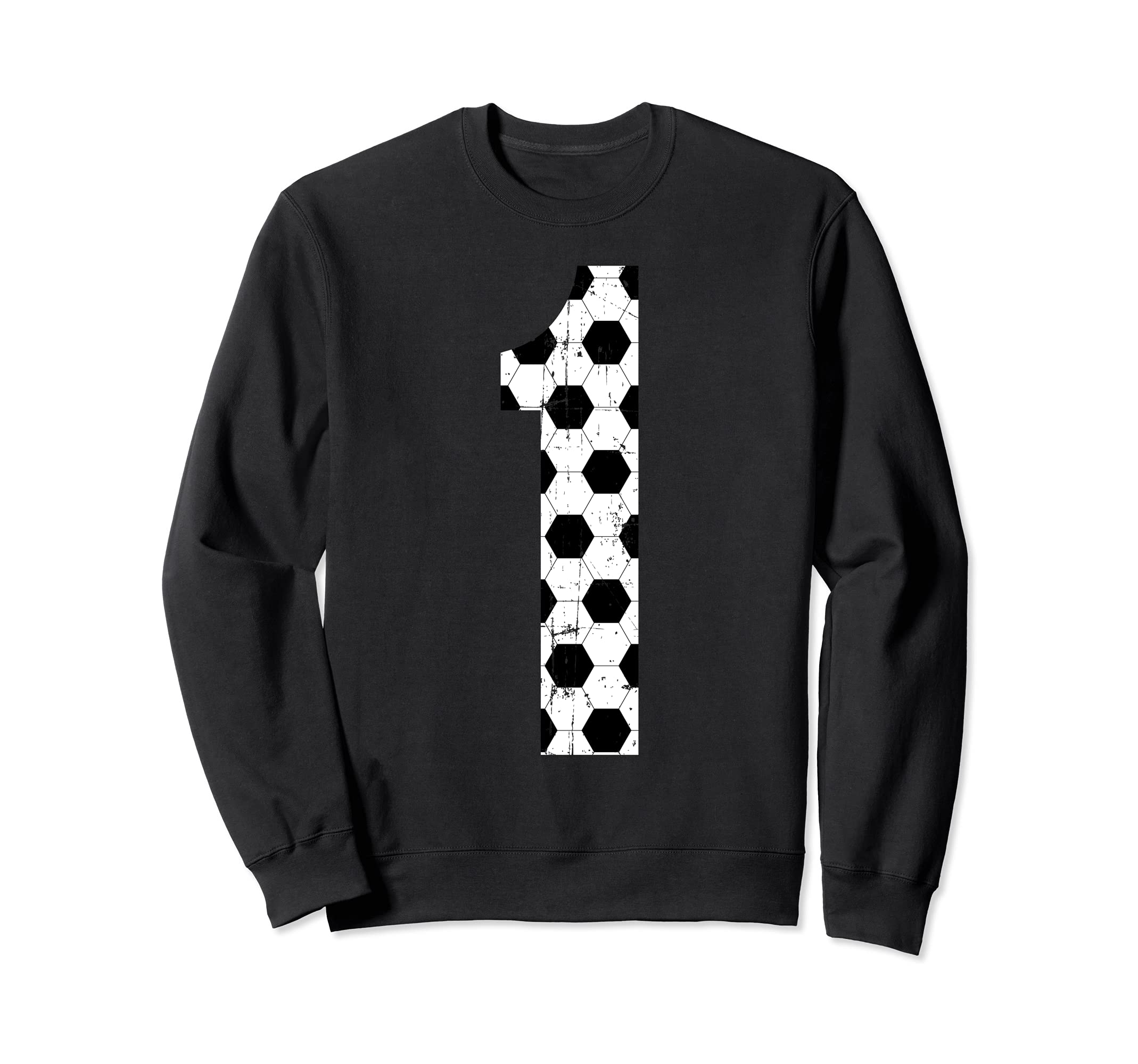 Soccer 1 Jersey Number Sweatshirt - Aesthetic Graphic Men Women - T-Shirt, Sweatshirt, Hoodie