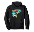 Nature Trout Illustration Fly Fishing Hoodie - Graphic Print Men Women - T-Shirt, Sweatshirt, Hoodie