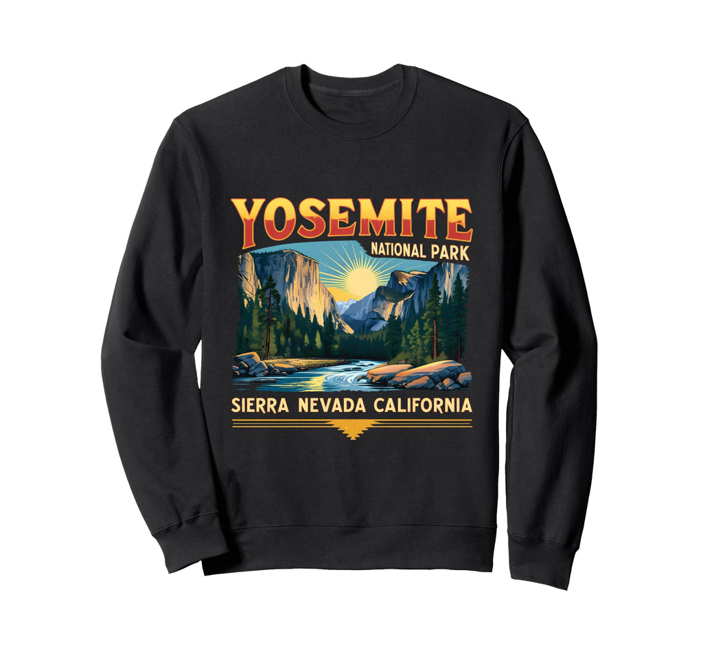 Yosemite National Park Sierra Nevada Sweatshirt - Minimalist Print Unisex - T-Shirt, Sweatshirt, Hoodie