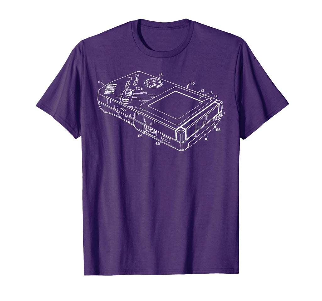 Gaming Diagram Portable Video Game T-Shirt - Unique Graphic Men Women - T-Shirt, Sweatshirt, Hoodie