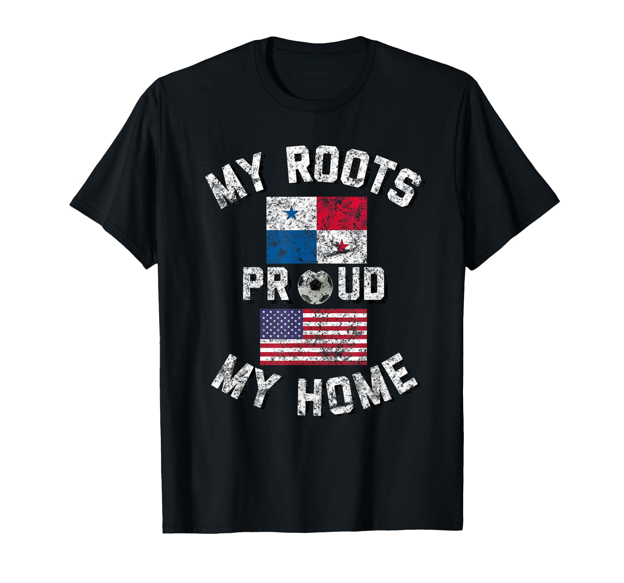 Panama Soccer My Roots My Home Flag Fan T-Shirt - Minimalist Print Unisex - T-Shirt, Sweatshirt, Hoodie