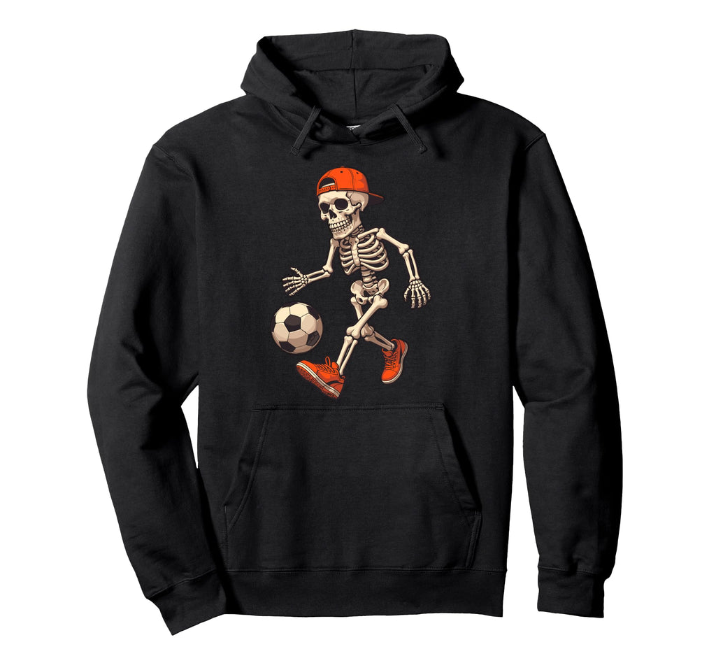 Funny Skeleton Soccer Balls Football Hoodie - Streetwear Style for Adults - T-Shirt, Sweatshirt, Hoodie