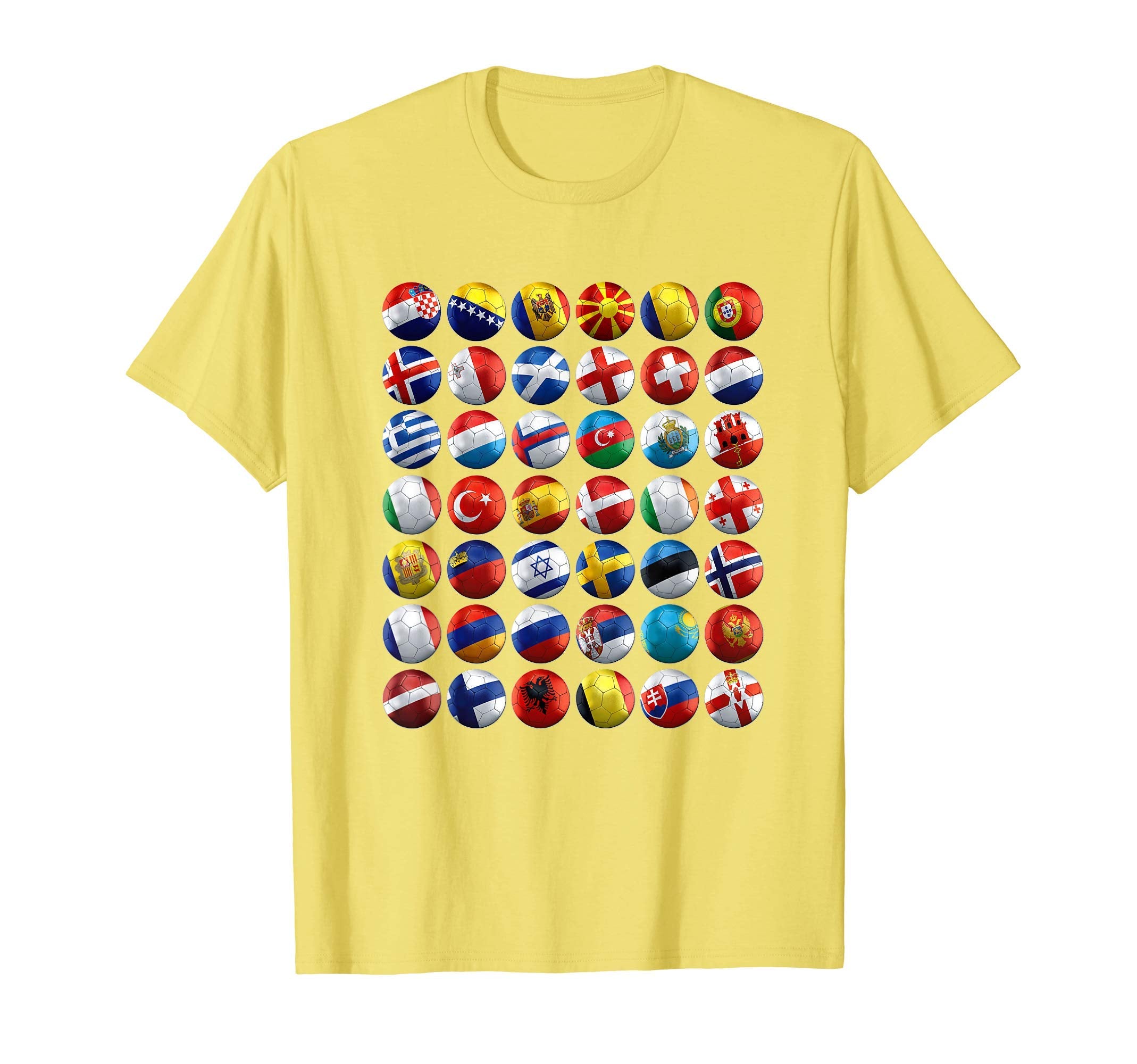 Flags Different Countries Soccer Fans T-Shirt - Custom Art Print Unisex - T-Shirt, Sweatshirt, Hoodie