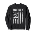 Us Ice Hockey Usa Practice Flag Sweatshirt - Casual Everyday Wear Unisex - T-Shirt, Sweatshirt, Hoodie