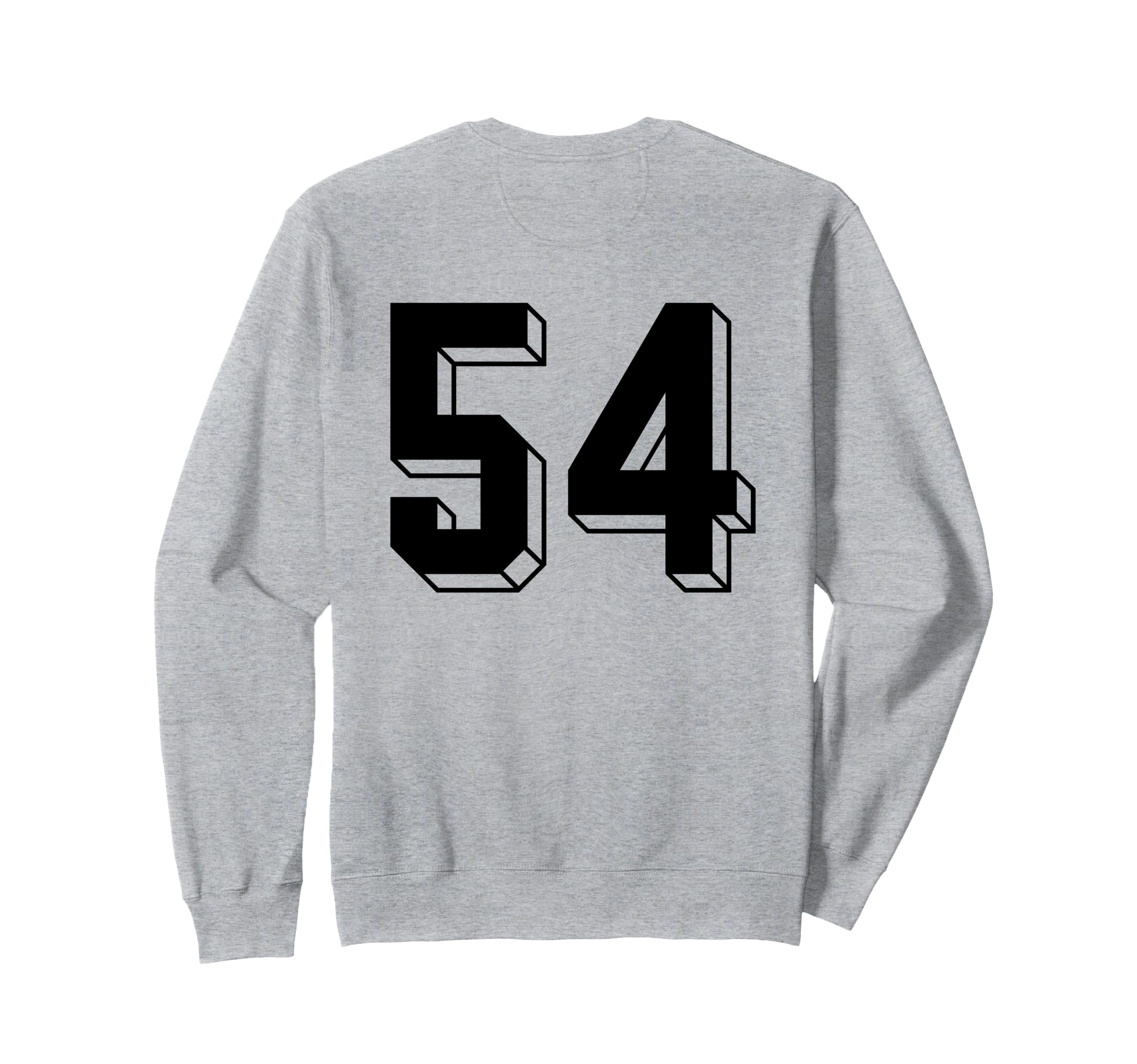 Number 54 Backside 80S 90S Team Sweatshirt - Aesthetic Graphic for Adults - T-Shirt, Sweatshirt, Hoodie
