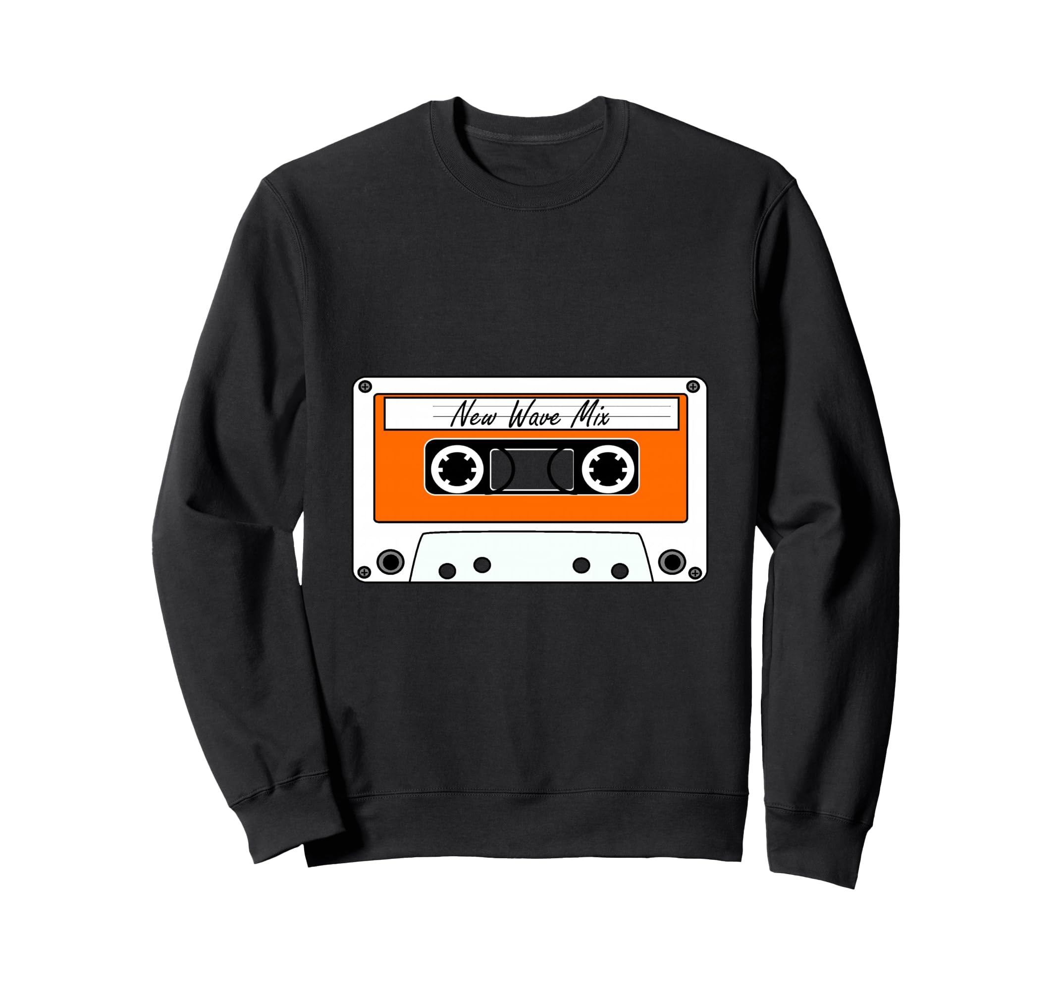New Wave Mix Cassette Tape Sweatshirt - Aesthetic Graphic for Adults - T-Shirt, Sweatshirt, Hoodie