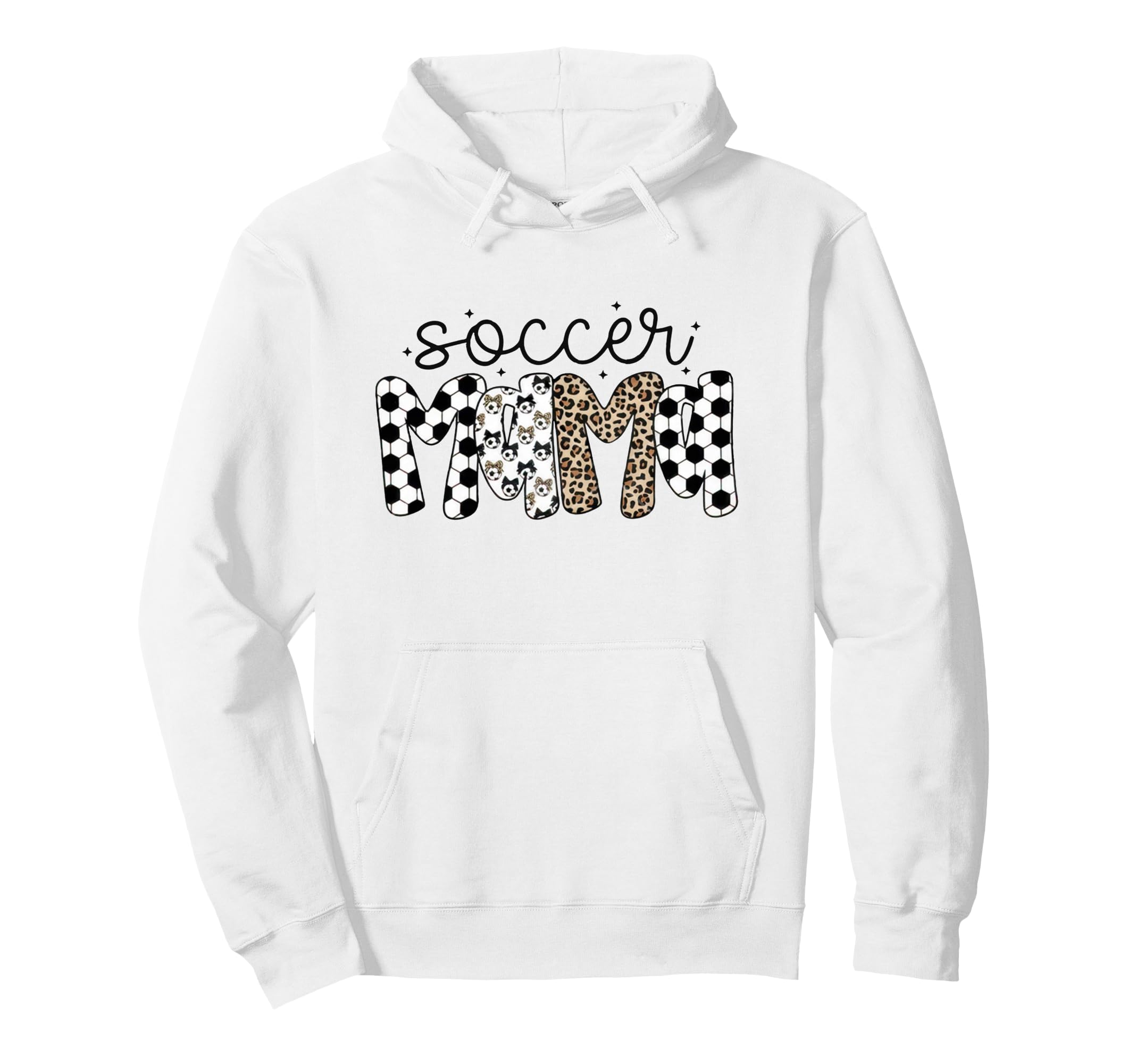 Soccer Mama Leopard Soccer Mom Game Day Hoodie - Custom Art Print Unisex - T-Shirt, Sweatshirt, Hoodie